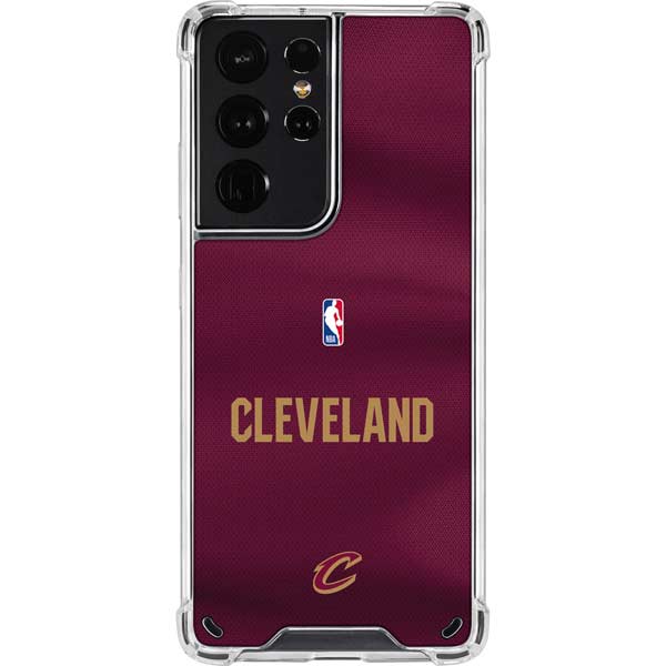 NBA Cleveland Cavaliers Jersey Galaxy S21 Ultra 5G Clear Case
