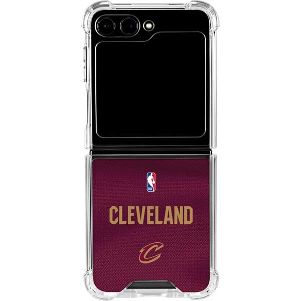 NBA Cleveland Cavaliers Jersey Galaxy Z Flip5 5G Clear Case