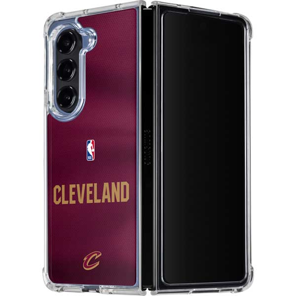 NBA Cleveland Cavaliers Jersey Galaxy Z Fold5 5G Clear Case
