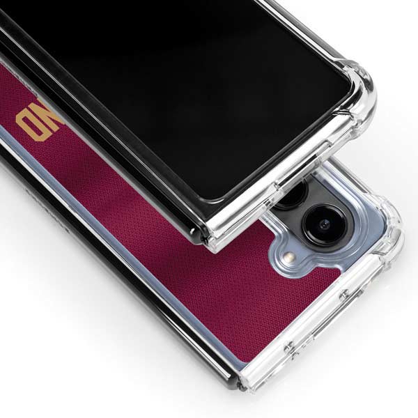NBA Cleveland Cavaliers Jersey Galaxy Z Fold5 5G Clear Case