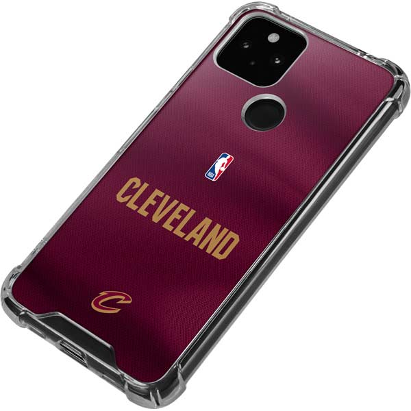 NBA Cleveland Cavaliers Jersey Google Pixel 5a 5G Clear Case