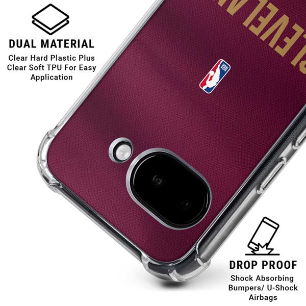 NBA Cleveland Cavaliers Jersey Google Pixel 9a Clear Case