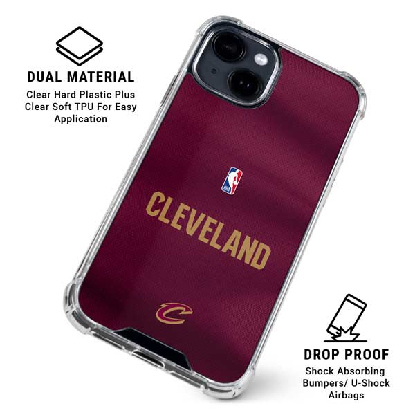 NBA Cleveland Cavaliers Jersey iPhone 14 Clear Case
