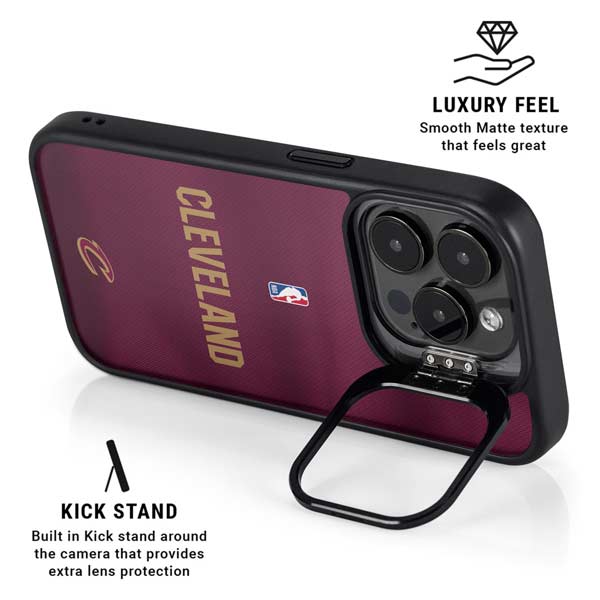 NBA Cleveland Cavaliers Jersey iPhone 14 Pro Max Kickstand Case