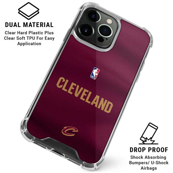 NBA Cleveland Cavaliers Jersey iPhone 15 Pro Clear Case