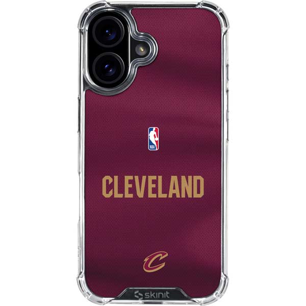 NBA Cleveland Cavaliers Jersey iPhone 16 Plus Clear Case