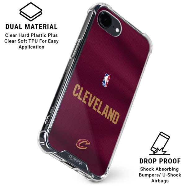 NBA Cleveland Cavaliers Jersey iPhone 16e Clear Case