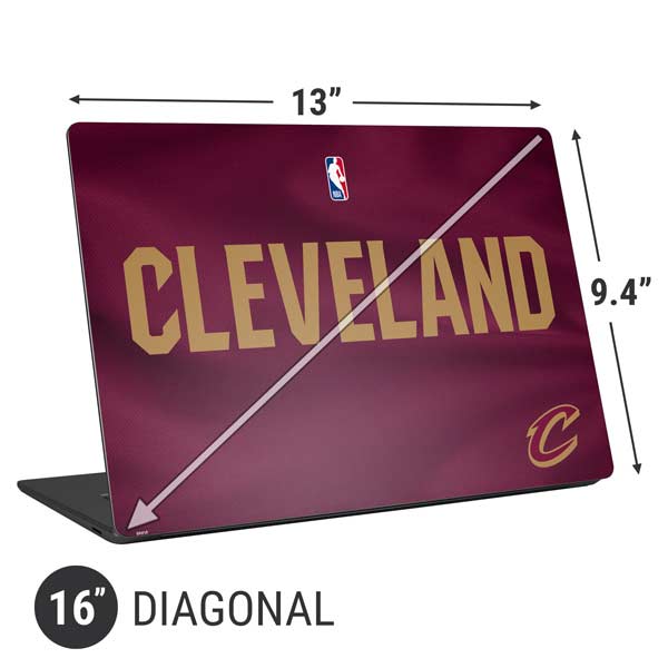 NBA Cleveland Cavaliers Jersey Universal Laptop 16in (13 x 9.4in) Skin