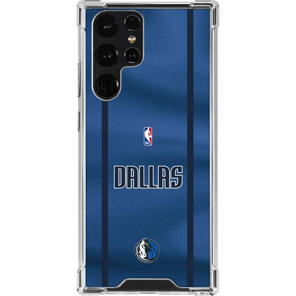 NBA Dallas Mavericks Jersey Galaxy S22 Ultra Clear Case