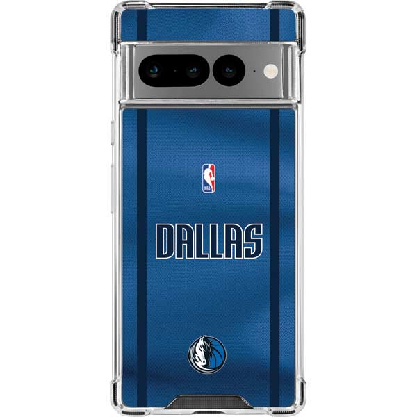 NBA Dallas Mavericks Jersey Google Pixel 7 Pro Clear Case
