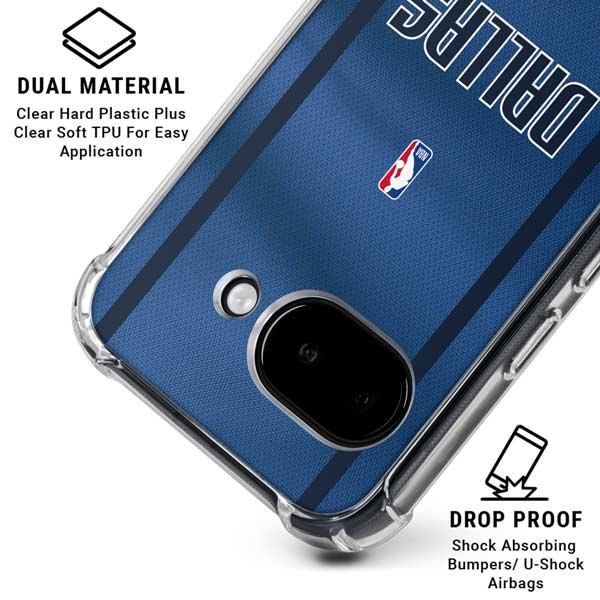 NBA Dallas Mavericks Jersey Google Pixel 9a Clear Case