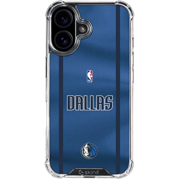 NBA Dallas Mavericks Jersey iPhone 16 Plus Clear Case