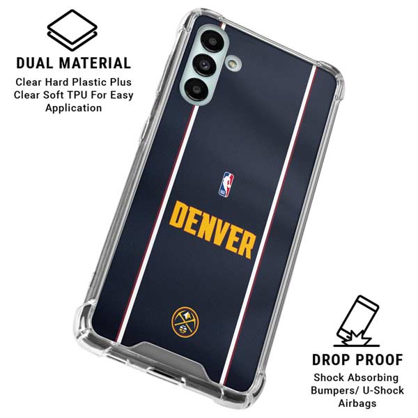 NBA Denver Nuggets Jersey Galaxy A13 5G Clear Case