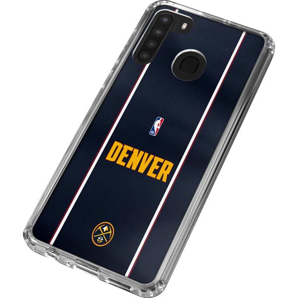 NBA Denver Nuggets Jersey Galaxy A21 Clear Case