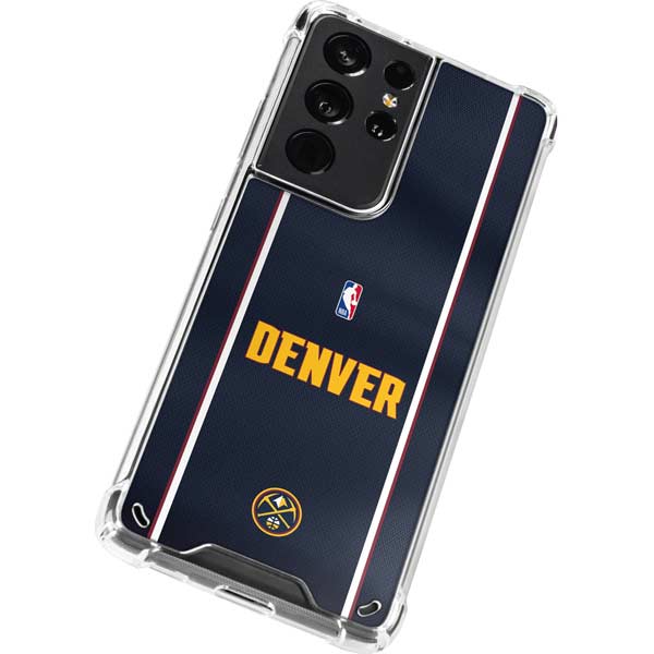 NBA Denver Nuggets Jersey Galaxy S21 Ultra 5G Clear Case