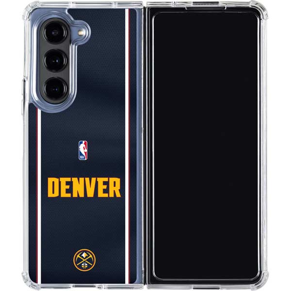 NBA Denver Nuggets Jersey Galaxy Z Fold5 5G Clear Case