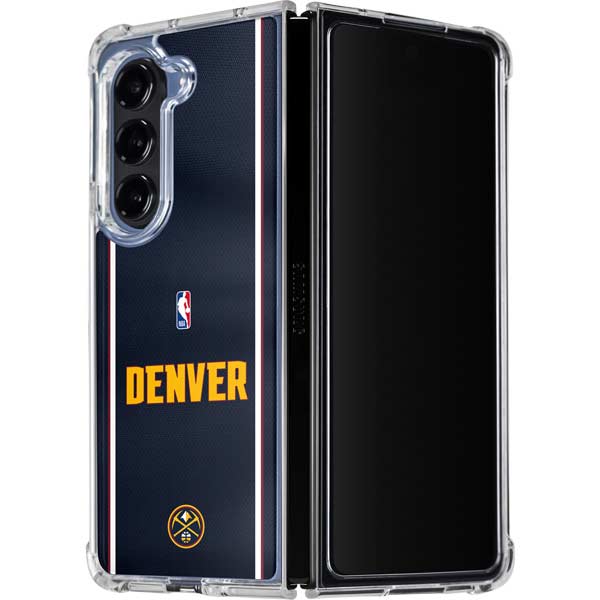 NBA Denver Nuggets Jersey Galaxy Z Fold5 5G Clear Case