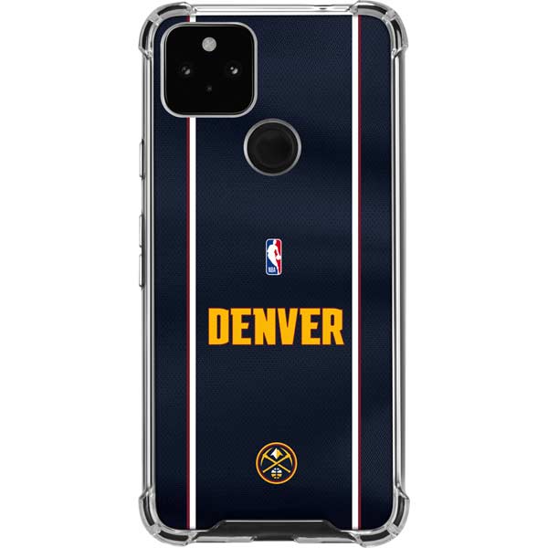 NBA Denver Nuggets Jersey Google Pixel 4a 5G Clear Case