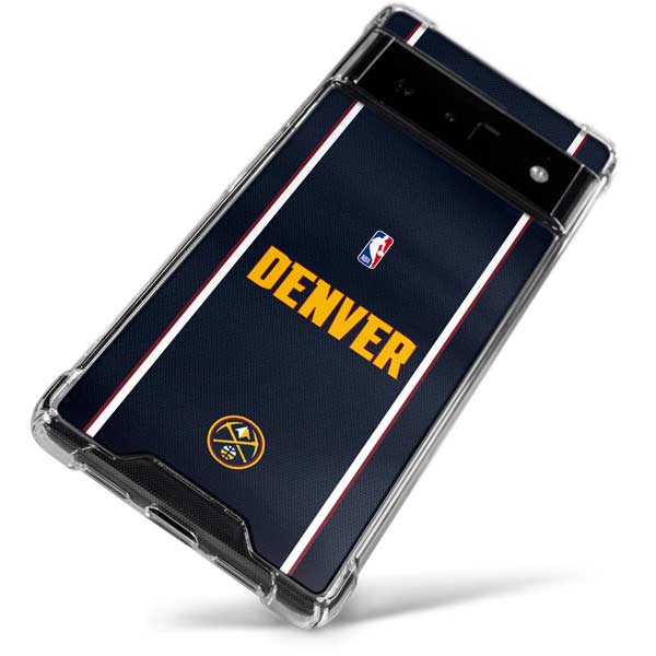 NBA Denver Nuggets Jersey Google Pixel 6 Clear Case