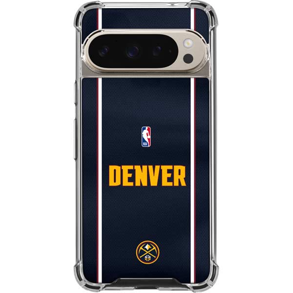 NBA Denver Nuggets Jersey Google Pixel 9 Pro XL Clear Case