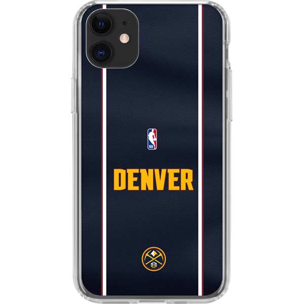 NBA Denver Nuggets Jersey iPhone 11 Clear Case