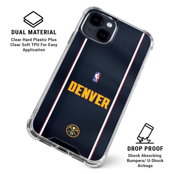 NBA Denver Nuggets Jersey iPhone 14 Clear Case