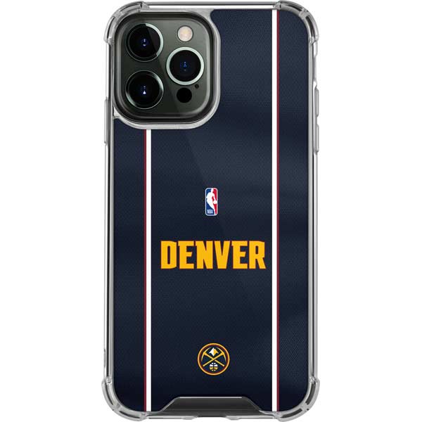 NBA Denver Nuggets Jersey iPhone 14 Pro Max Clear Case