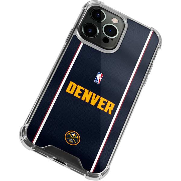 NBA Denver Nuggets Jersey iPhone 14 Pro Max Clear Case