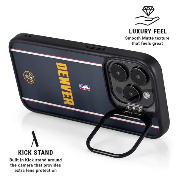 NBA Denver Nuggets Jersey iPhone 14 Pro Max Kickstand Case