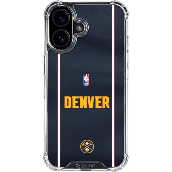 NBA Denver Nuggets Jersey iPhone 16 Clear Case