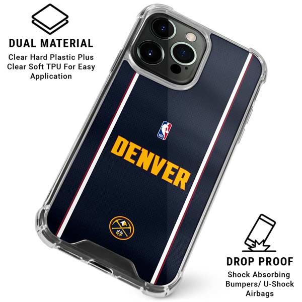 NBA Denver Nuggets Jersey iPhone 16 Pro Clear Case