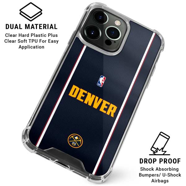 NBA Denver Nuggets Jersey iPhone 16 Pro Max Clear Case