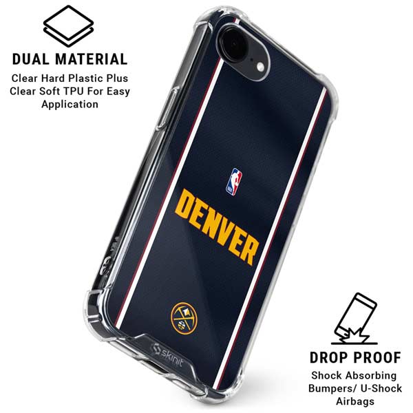 NBA Denver Nuggets Jersey iPhone 16e Clear Case