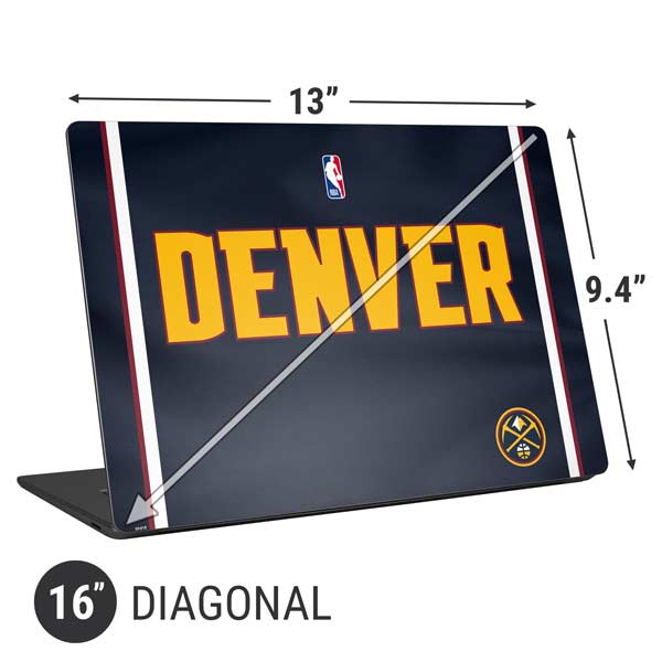 NBA Denver Nuggets Jersey Universal Laptop 16in (13 x 9.4in) Skin