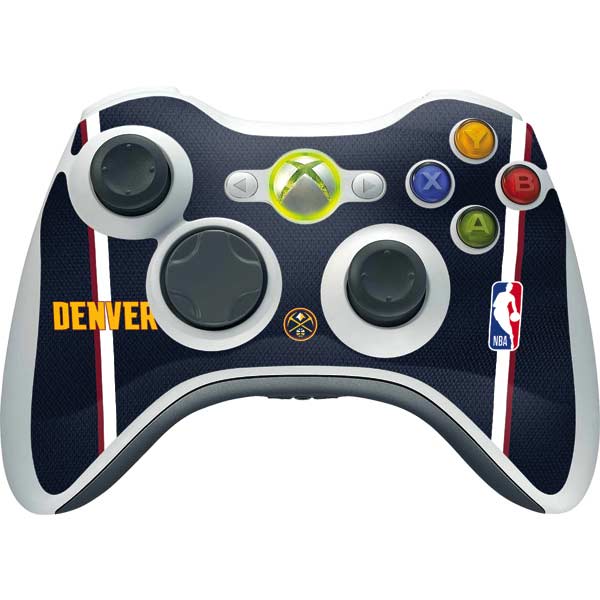 NBA Denver Nuggets Jersey Xbox 360 Wireless Controller Skin