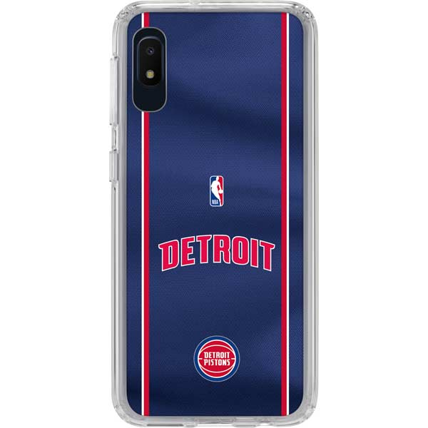 NBA Detroit Pistons Jersey Galaxy A10e Clear Case