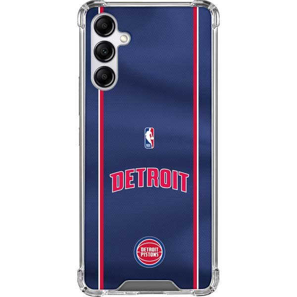 NBA Detroit Pistons Jersey Galaxy A14 5G Clear Case
