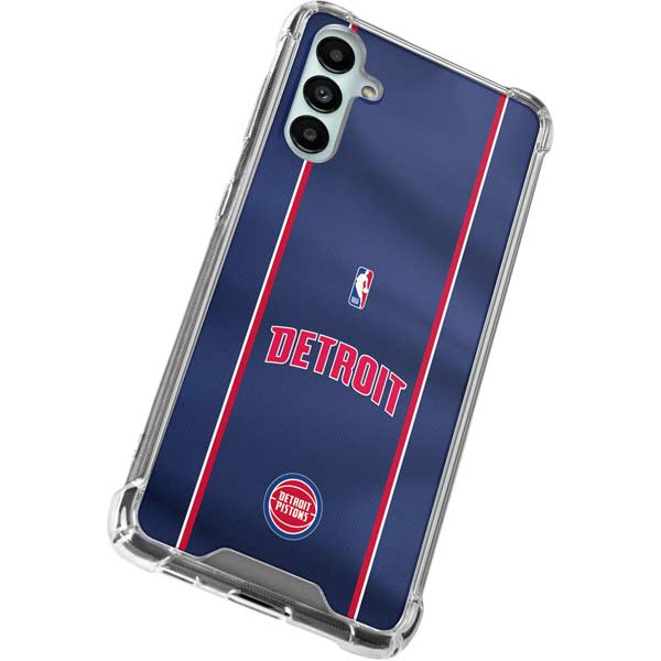 NBA Detroit Pistons Jersey Galaxy A14 5G Clear Case