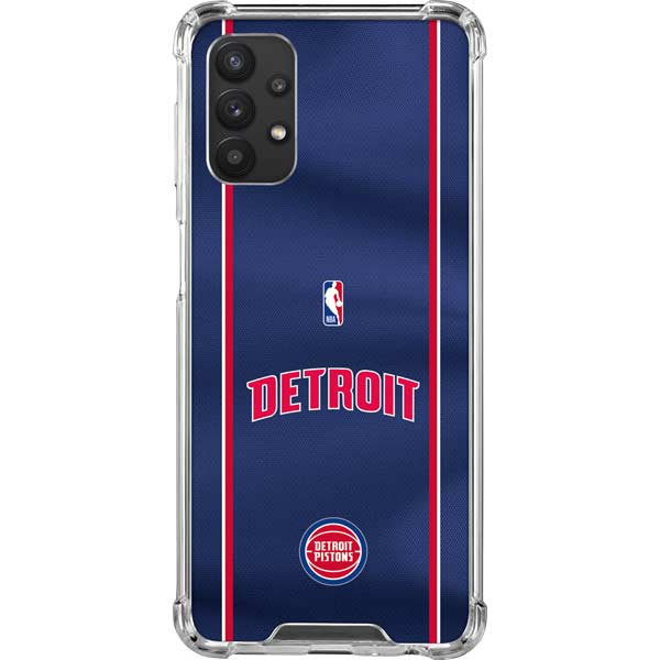 NBA Detroit Pistons Jersey Galaxy A32 5G Clear Case