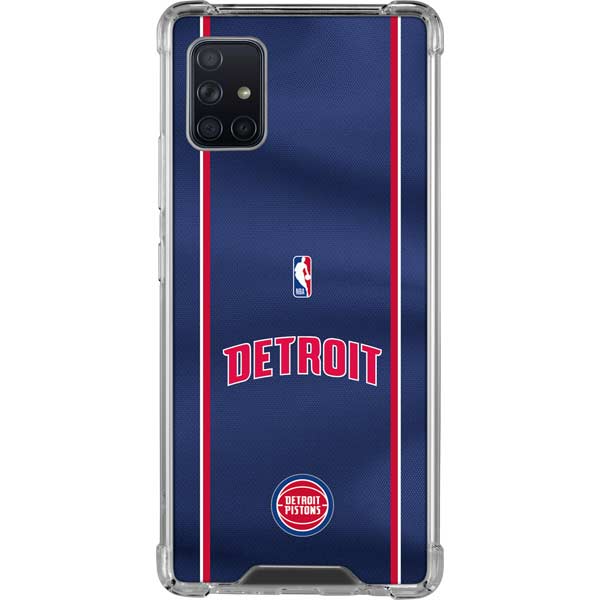 NBA Detroit Pistons Jersey Galaxy A51 5G Clear Case