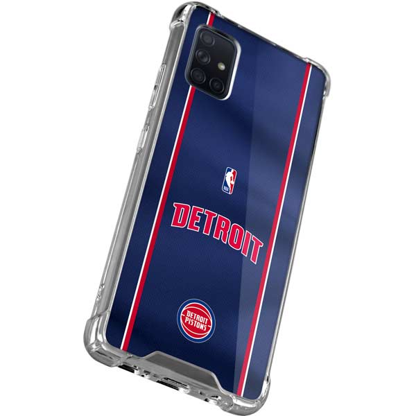 NBA Detroit Pistons Jersey Galaxy A51 5G Clear Case