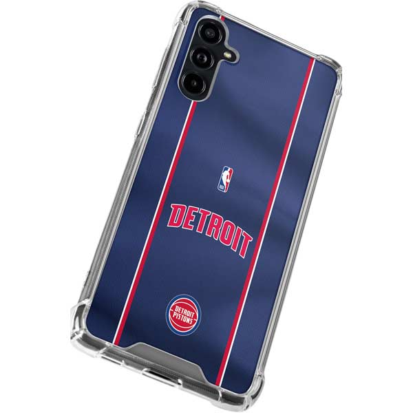 NBA Detroit Pistons Jersey Galaxy A54 5G Clear Case