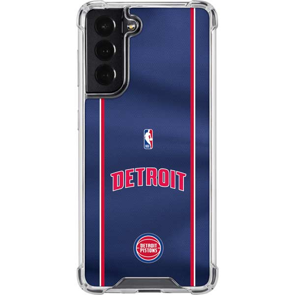NBA Detroit Pistons Jersey Galaxy S22 Clear Case