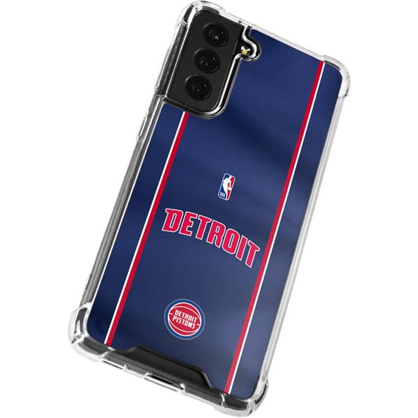 NBA Detroit Pistons Jersey Galaxy S22 Clear Case
