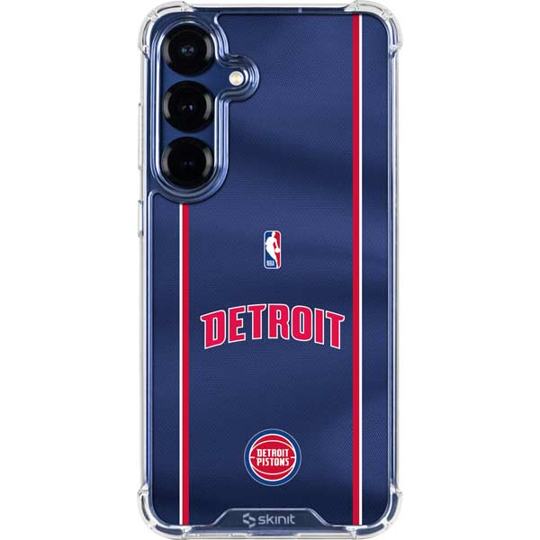 NBA Detroit Pistons Jersey Galaxy S25 Clear Case