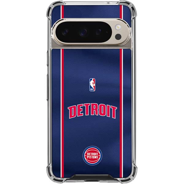 NBA Detroit Pistons Jersey Google Pixel 9/9 Pro Clear Case