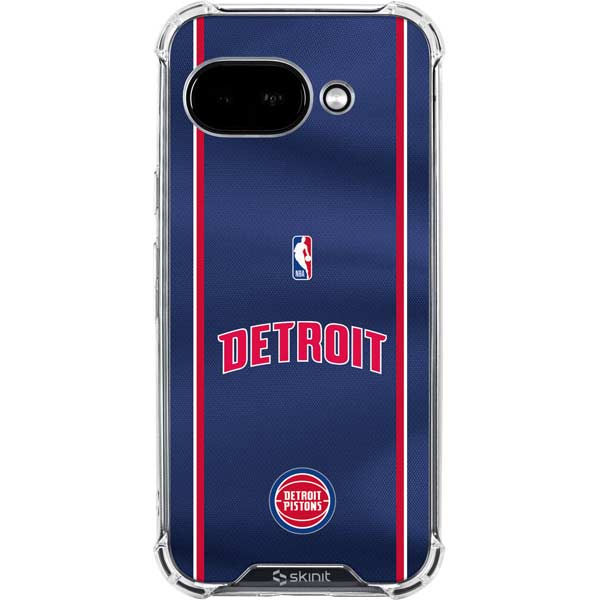 NBA Detroit Pistons Jersey Google Pixel 9a Clear Case