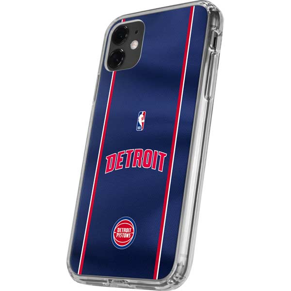 NBA Detroit Pistons Jersey iPhone 11 Clear Case