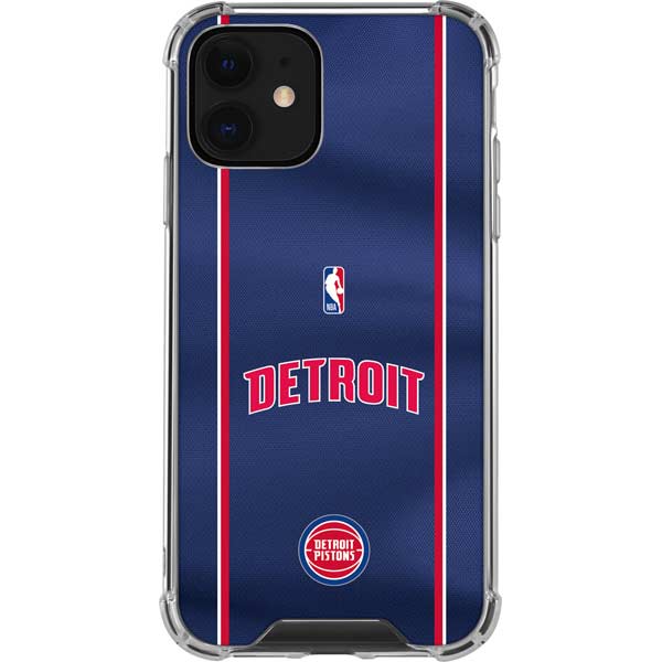 NBA Detroit Pistons Jersey iPhone 12 Clear Case