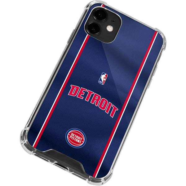 NBA Detroit Pistons Jersey iPhone 12 Clear Case